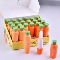 24pcslot natural moisturizing lip balm makeup cute carrot colorless lip balm nutritious anti cracking lip care