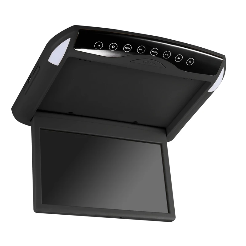 Ультра тонкий 10 1 дюймов крыше автомобиля монитор потолочное крепление флип вниз