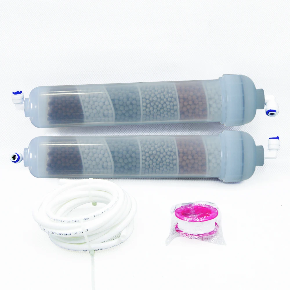 

6 In 1 Filter Cartridges Mineral Post Alkaline With KDF, Charcoal Enabled for Water Purification Reverse osmosis 2 units/package