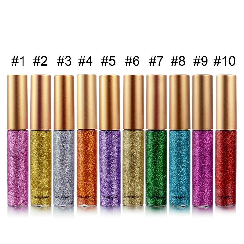 

2020 Eyes Makeup Glitter & Shimmer Liquid Pearly Shining Cream for Eyeliner Make up Eyeliner Glitters Dual-use Eye Makeup
