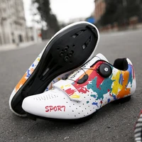 new white self locking road bike cycling shoes men professional speed bicycle shoes men sport bike sneakers sapatilha ciclismos