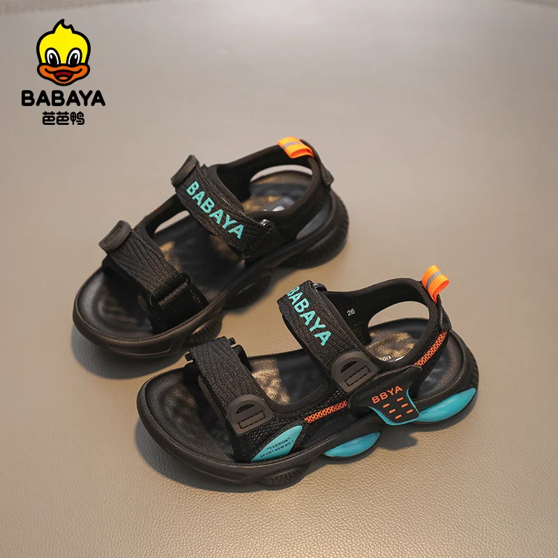 babaya children's sandals boys' beach shoes breathable soft-soled casual shoes 2021 summer new medium and big children's shoes enlarge