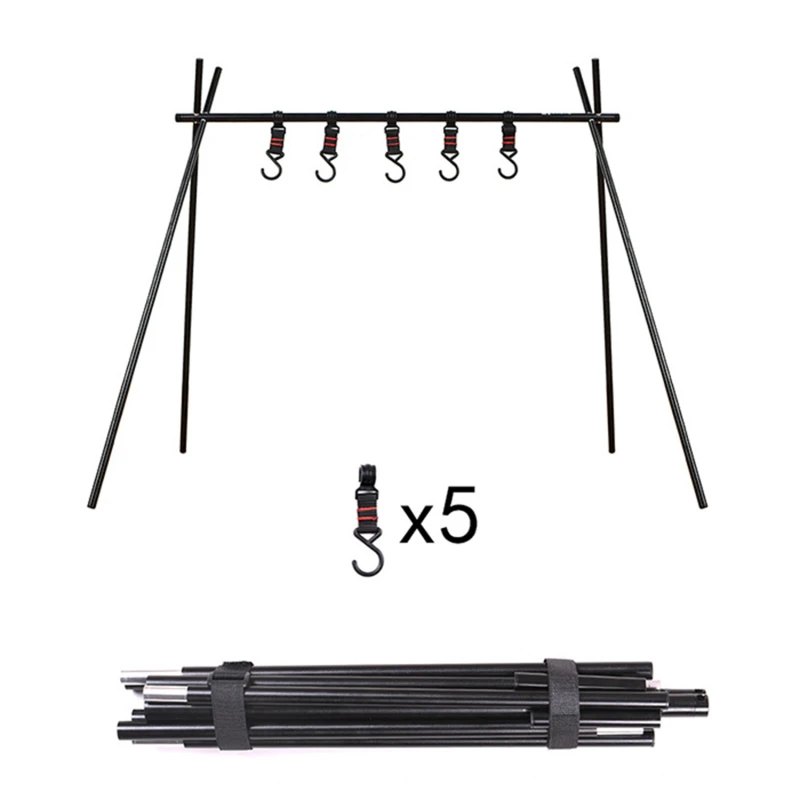 

2021 Outdoor Camping Hanging Rack/ Aluminum Grill Tripod