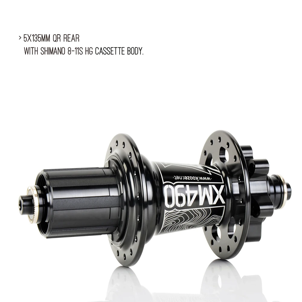 Koozer XM490 Rear MTB Bicycle Hub 5x135 QR 10x135 TA 12x142 THRU 32 Hole Hyperglide SH HG 8S 9S 10S 11S 12Speed 4 Sealed Bearing | Спорт и