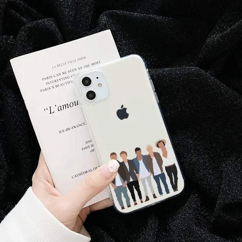 

One Direction Louis Tomlinson art friend Phone Case Transparent for iPhone 6 7 8 11 12 s mini pro X XS XR MAX Plus cover funda