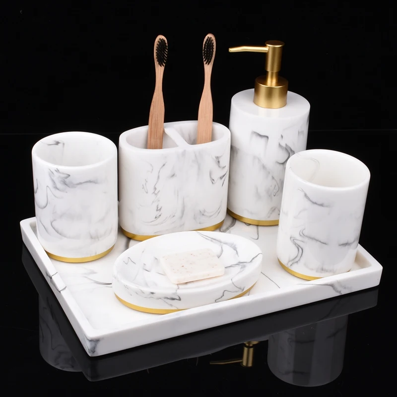 

5 x Collection Marble Pattern Soap Dispenser Pump & 80x Colored Plastic Ice Creams, Easy to Chill Plastic Beverage Ices