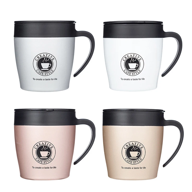 

Simple Coffee Cup Double Stainless Steel Thermos Adult Business Men's Tea Set Portable Vacuum Cup Travel Vacuum Thermos 330ML