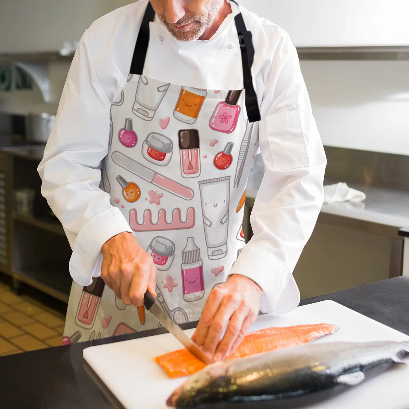 Кухонный Фартук ножницы Расческа Щипцы Пинцет косметический инструмент бутылка