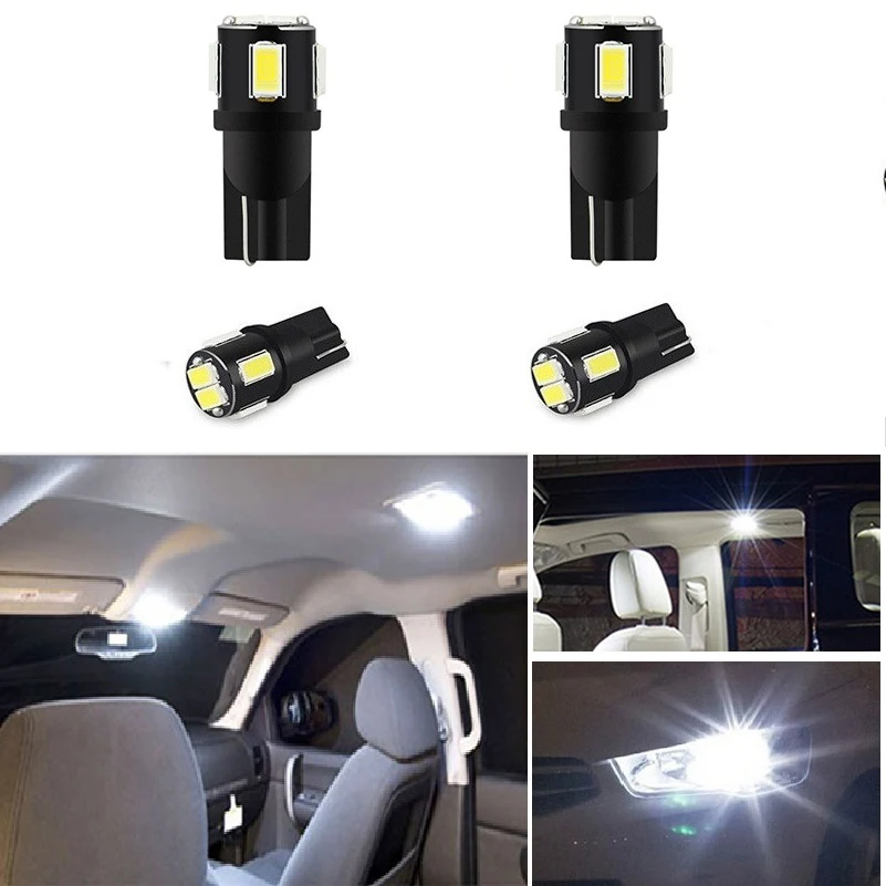 4x W5W LED T10 Светодиодные внутренние Автомобильные фары для Honda Civic Accord Crv Fit Jazz City Hrv Cr-v