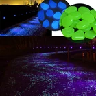 Светящиеся камни для сада, украшение для аквариума, разные цвета