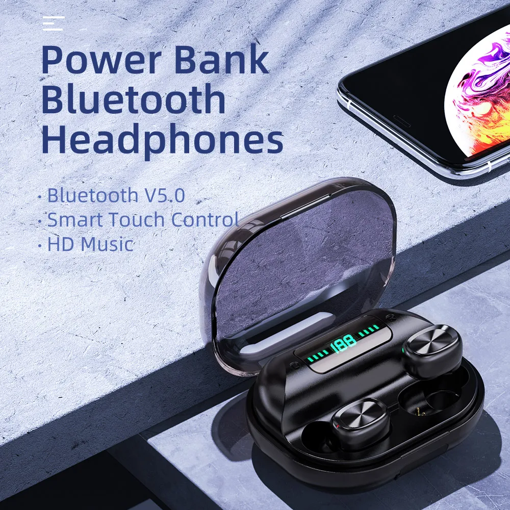 Наушники-вкладыши TWS с Беспроводной Bluetooth наушники гарнитура функцией подавления