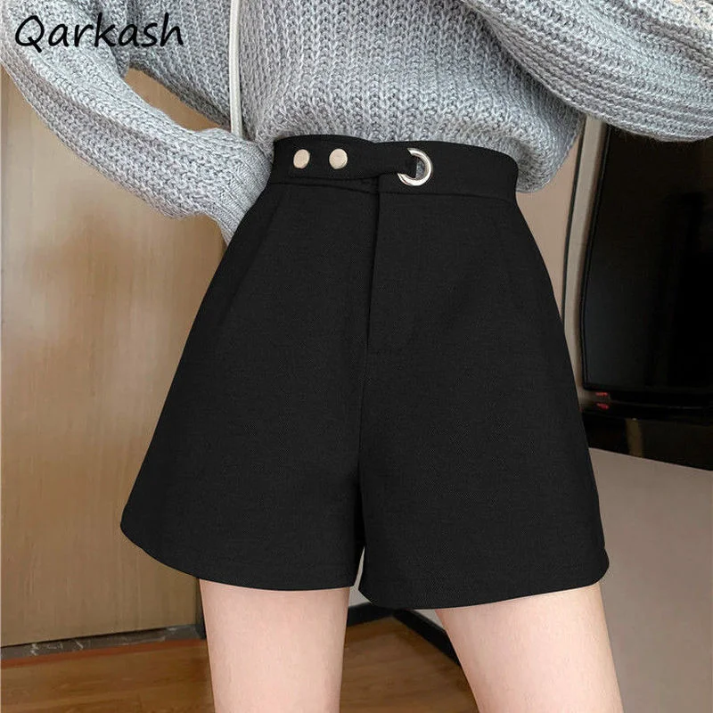 

Shorts Women Design Vintage Spring High Waist All-match Ladies Casual Fashion Basic Popular College Loose Soft Elegant Simple