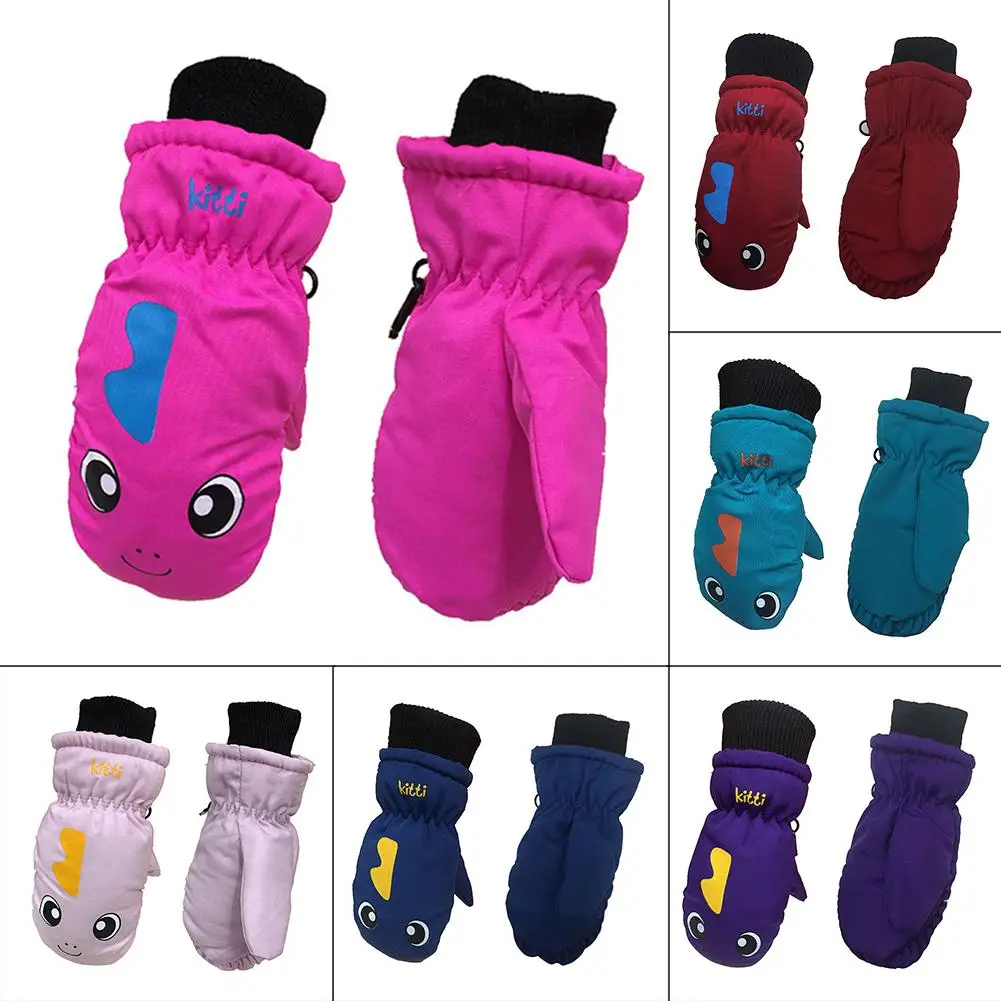 

Windproof Children Winter Gloves Snow Sport Kids Ski Gloves Warm Mittens for Boys Girls friendly