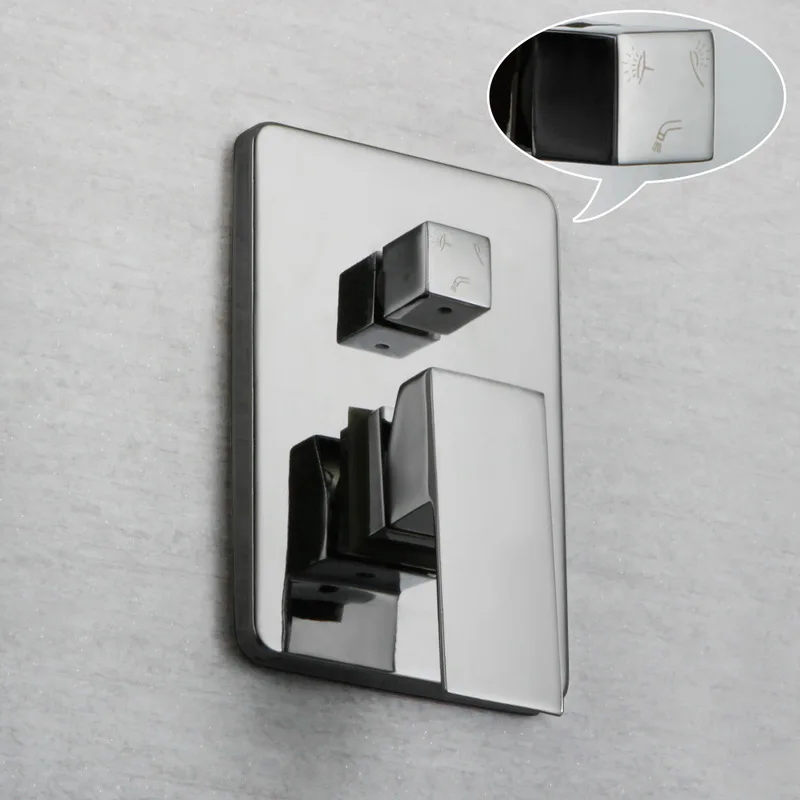 Настенный светодиодный трехцветный сменный верхний распылитель со встроенной