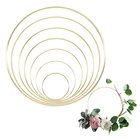 10152025303540 см DIY железа из золотистого металла кольцо ручной работы; Свадебные туфли, украшенные цветами и металлическими деталями круг Ловец декоративный обруч настенный орнамент