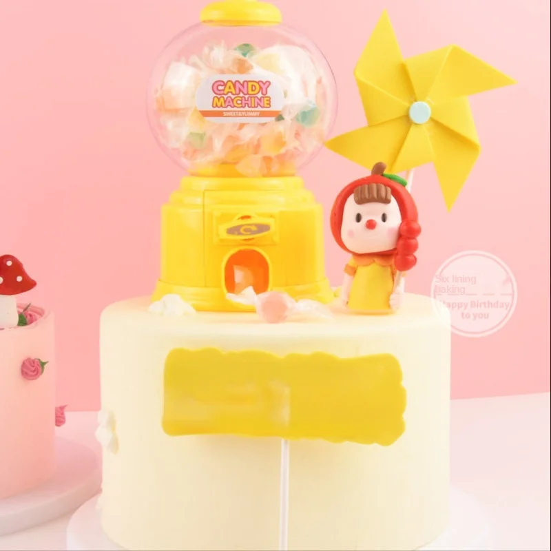 

Cute and Sweet Mini Candy Machine Children Bubble Gift Children Toy Dispenser Chewing Gum Coin Piggy Bank Home Decoration