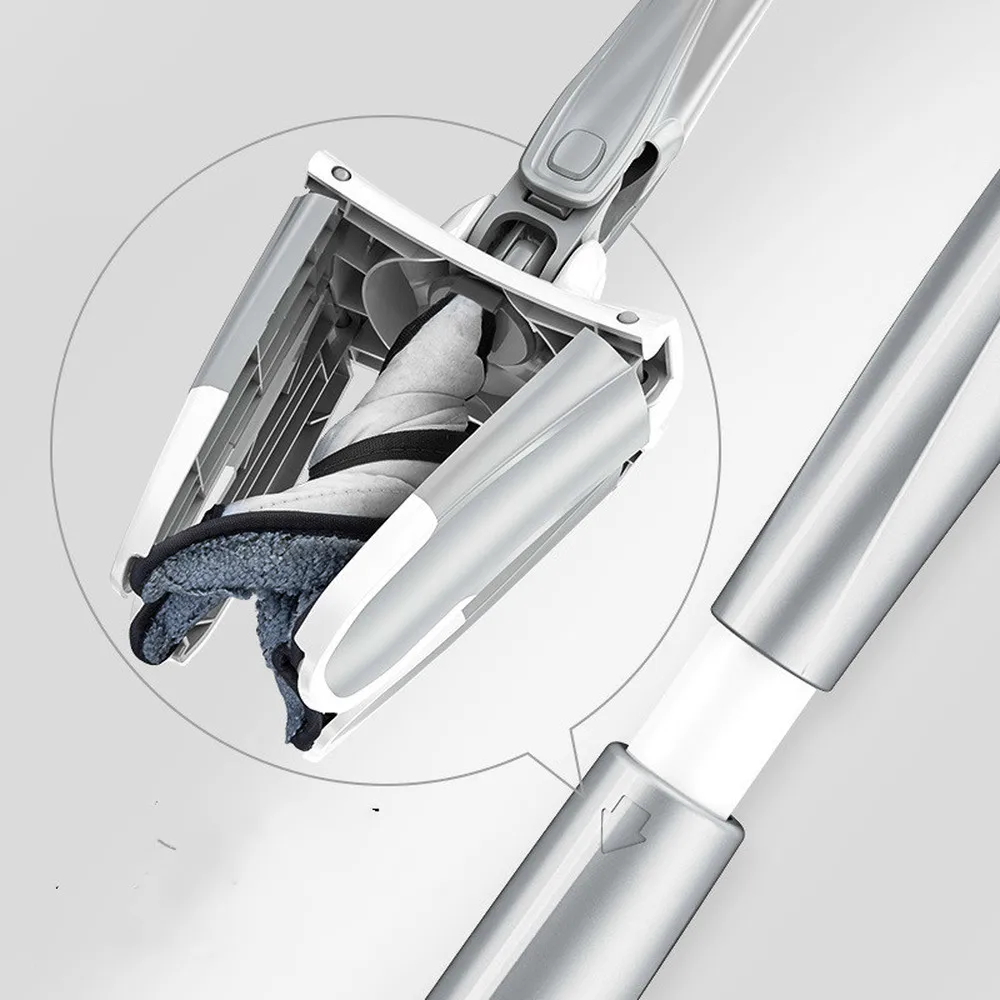 Ручная Швабра для пола без рук моющая плоская швабра с микрофиброй заменяющая