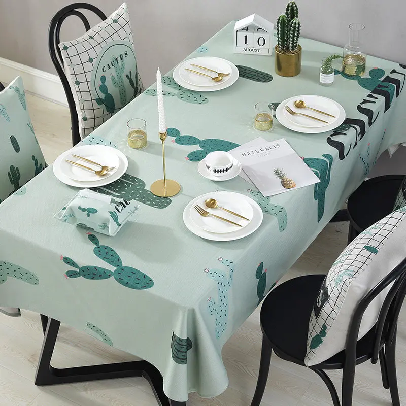 

Northern European Cactus Tablecloth Tablecloth Table Cloth Cover Towel table cloth manteles para mesa rectangulares en tela