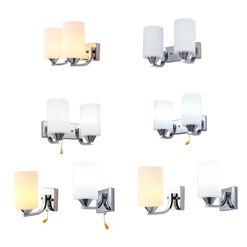 

Современный Стеклянный светодиодный светильник, настенное бра, освещение, комнатное украшение для спальни