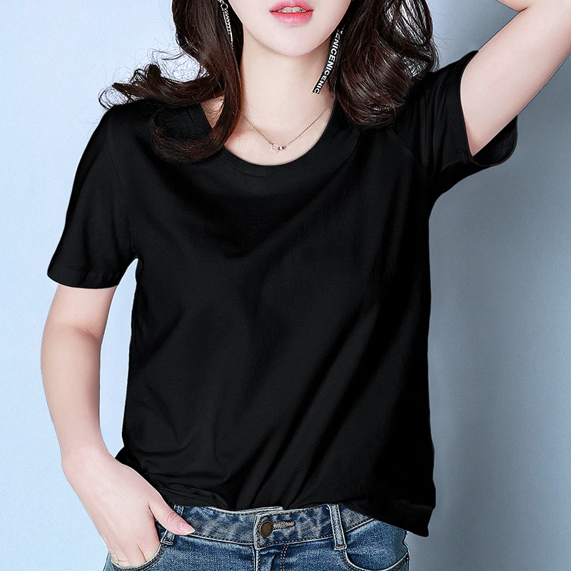 

Black Tops T Shirt Women Short Sleeve Tshirt Women Black T Shirt