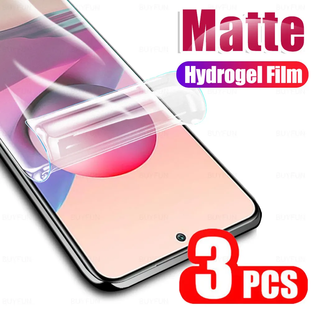 

Защитная пленка для Redmi Note 10 Pro Max, матовая Гидрогелевая пленка для Xiaomi Redmy Note 10Pro, Note10, 10s, мягкая морозная пленка, не стекло, 3 шт.