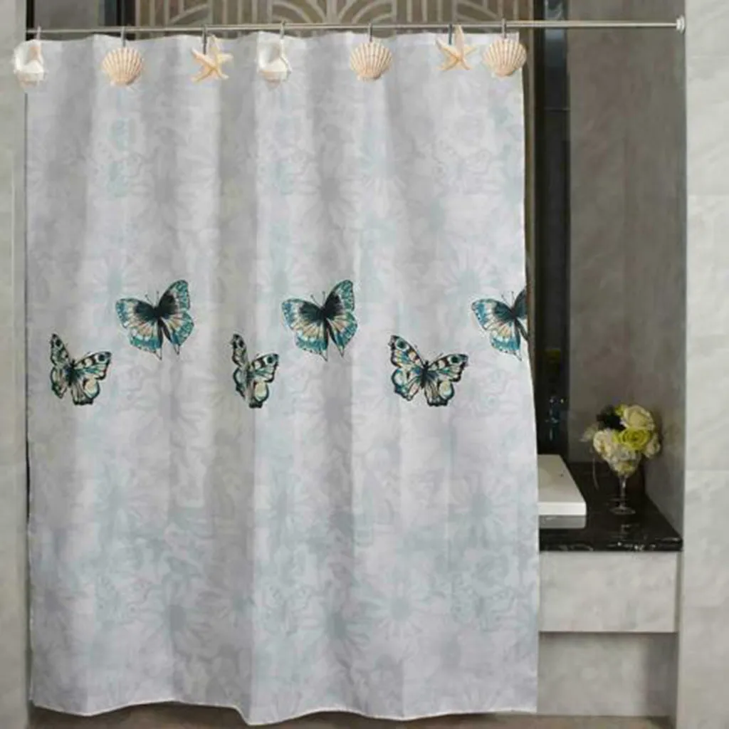 

12pcs Resin hook up Seashell Starfish Shower Curtain Hooks Hanger Rails Home Hotel Bathroom Beach Shell Decor Hook Organizer