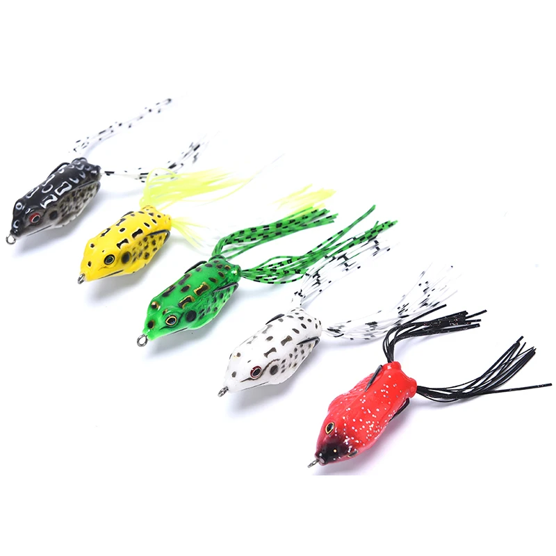

Frog Soft Bait Double Hook Artificial Bait Frog Tool Soft Bait 6g 4.5cm/double Hook Artificial Bait Ray Water Fishing