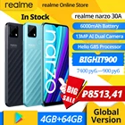 Смартфон realme Narzo 30A, 4 + 64 ГБ, 6,5 дюйма, 13 МП, 6000 мА ч