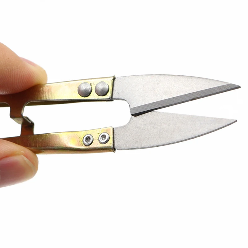 

1pcs Steel U-Shaped Spring Sharp Arrow Small Scissors DIY Jewelry Making Yarn Cutting Thread Cutting Accessories Tools