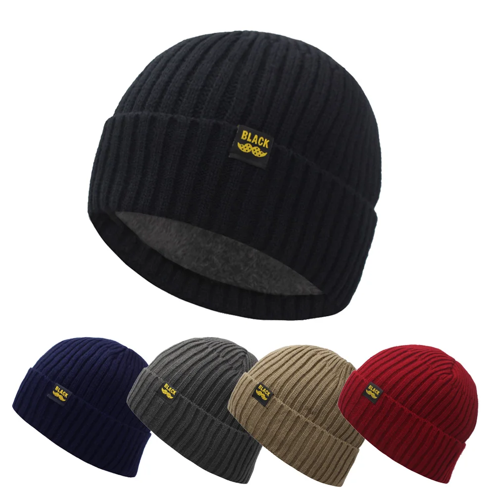 Шапочки облегающие шапки женская вязаная шапка мужские зимние для мужчин шарф