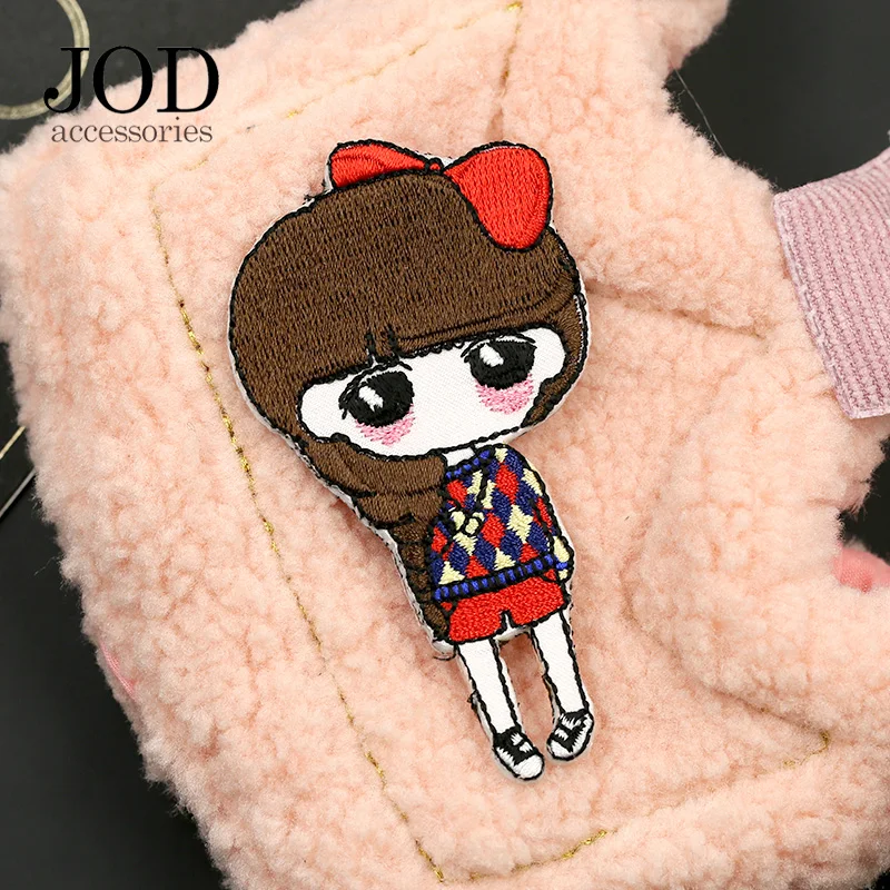 Утюжок на заплатках для одежды милая девушка мультфильм Аниме Вышивка патч
