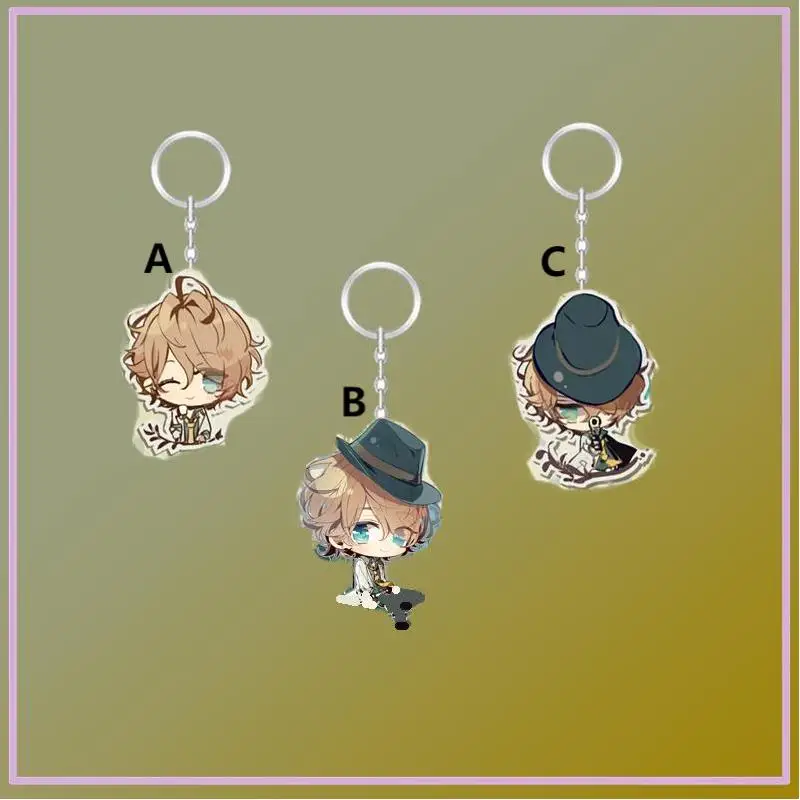 

Anime Keychain Piofiore no Banshou ricordo Nicola Francesca Dante Falzone Gilbert Redford Acrylic Keyring strap Figure 6cm