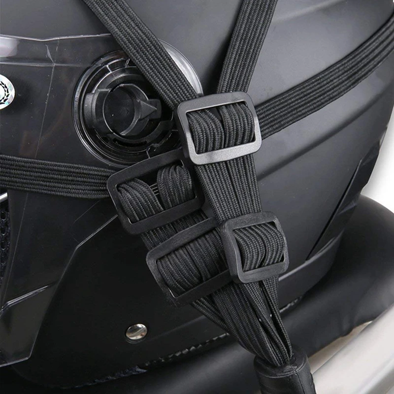 

black Motorcycle Helmet Rope Luggage rope rack strap elastic tie-rope elastic Fixed Elastic Band 90cm