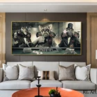 Домашний декор, картины на стену в стиле аниме, художественные плакаты и принты, с изображением обезьяны и собаки, фотографии стола