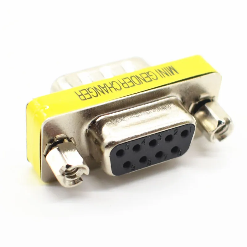 Мини переходник DB9 9 контактный штекер гнездо последовательный разъем RS232|db9 female