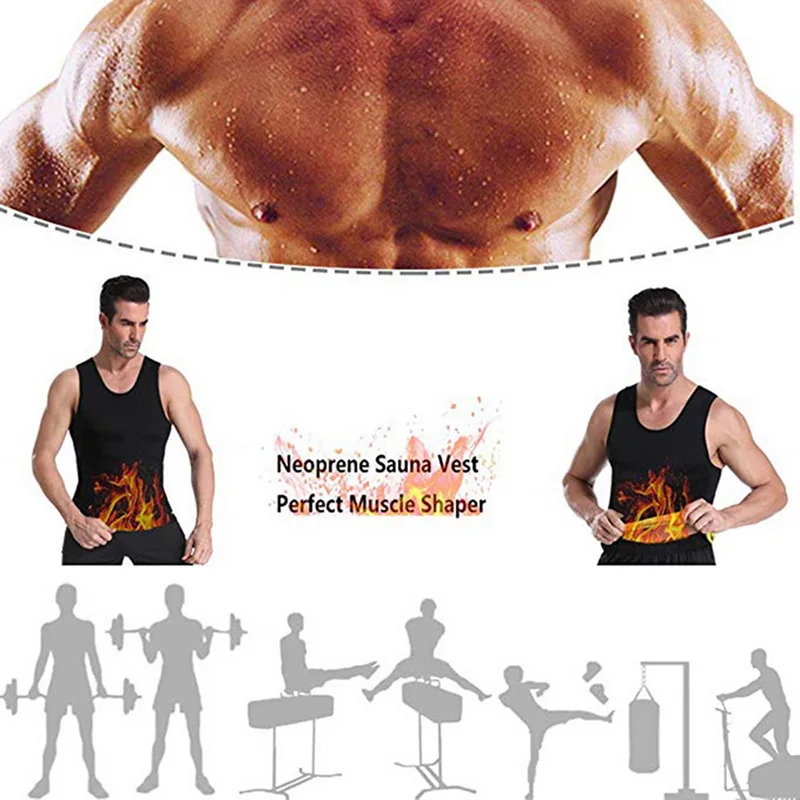 CYSINCOS пояс для похудения живота мужской жилет формирователь тела неопрен