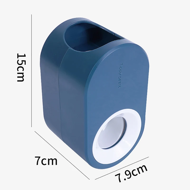 

GURET Wall Mount Toothpaste Squeezer For Bathroom Accessories Automatic Toothpaste Dispenser Toothbrush Holder Removable Shelf
