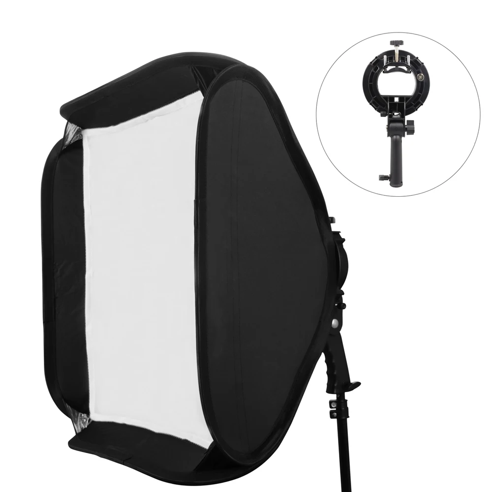 60 см 80 Открытый Speedlite Flash зонтик софтбокс с s-типом кронштейн держатель Bowen
