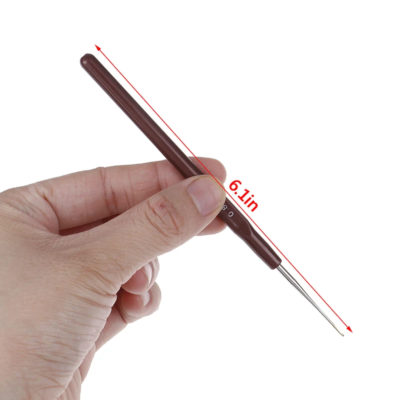 

4Pcs/Lot best Quality Long Needle Wigs Making Lace Hook Hook Needle Crochet Needles For Hair Dreadlock Accessories