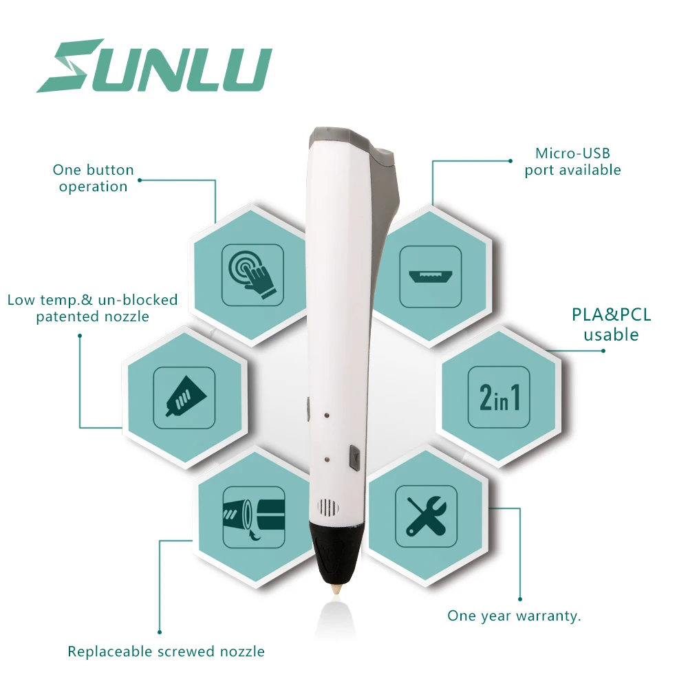 SUNLU M1 3D Ручка для печати ультра тихая работа ручки рисования можно изучить гаджет