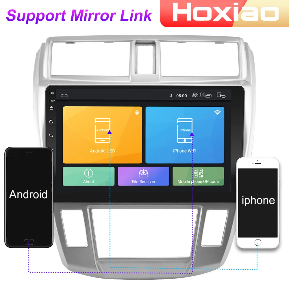 Автомагнитола 2 Din 4G Android мультимедийный видеоплеер для Honda City 2008 2009 2010 2011 2012 2013 2014