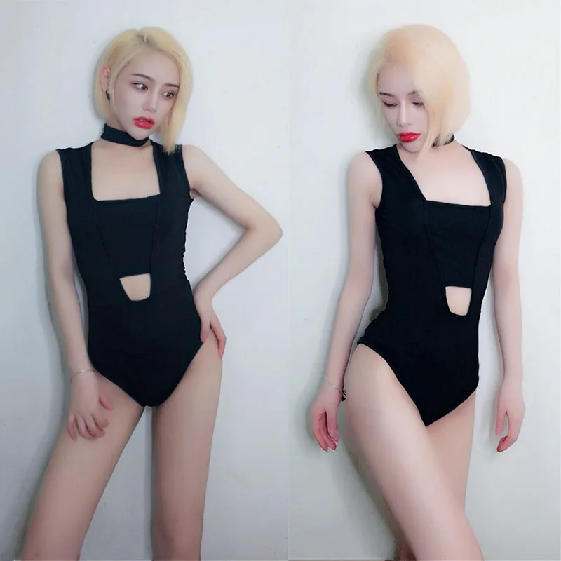 Американская Одежда Singer черное боди сексуальный костюм для джазовых танцев с