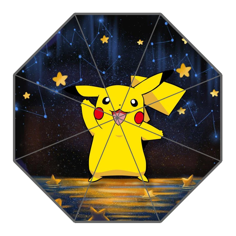 16 P# Pikachu Pokemon Зонт с индивидуальным принтом складной зонт от солнца и дождя для путешествий неавтоматический декоративный зонт высокого качества - Цвет: 16
