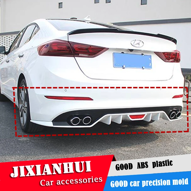 Задний спойлер для Hyundai ELANTRA 2016 2018 задний ABS передний бампер диффузор