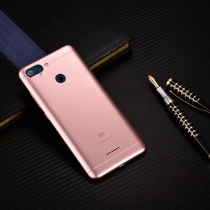 Redmi6 чехол на заднюю крышку для Xiaomi Redmi 6 пластик задняя дверь ремонт батарея чехол+ кнопки камеры стекло