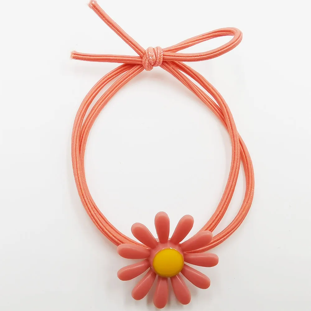 

5PCS/Set New Women High Quality Hair Scrunchie Little Daisy Elastic Hair Bands Fashion Hair Accessories