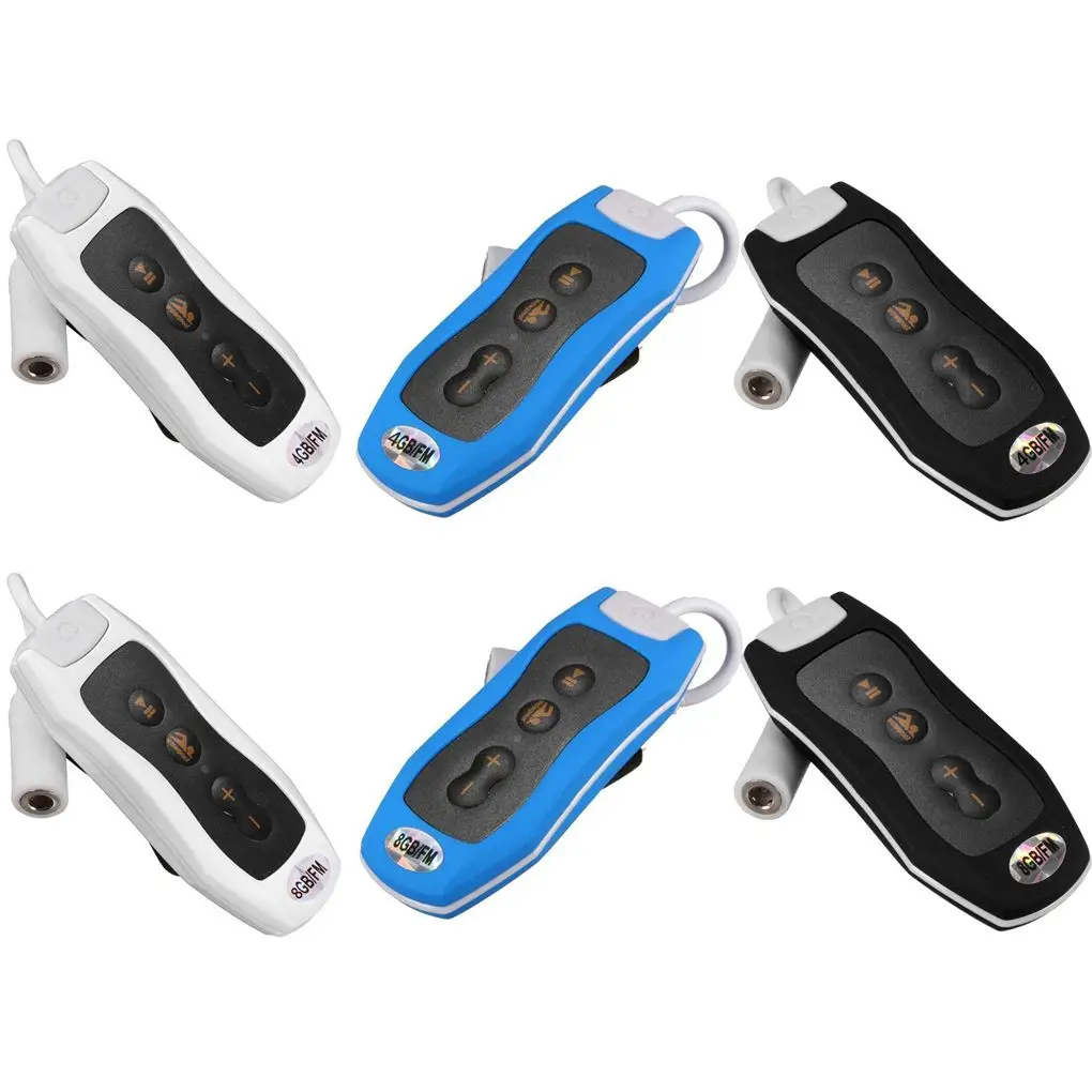 Водонепроницаемый MP3 плеер iMice Mini IPX8 музыкальный проигрыватель с FM радио зажимом 4