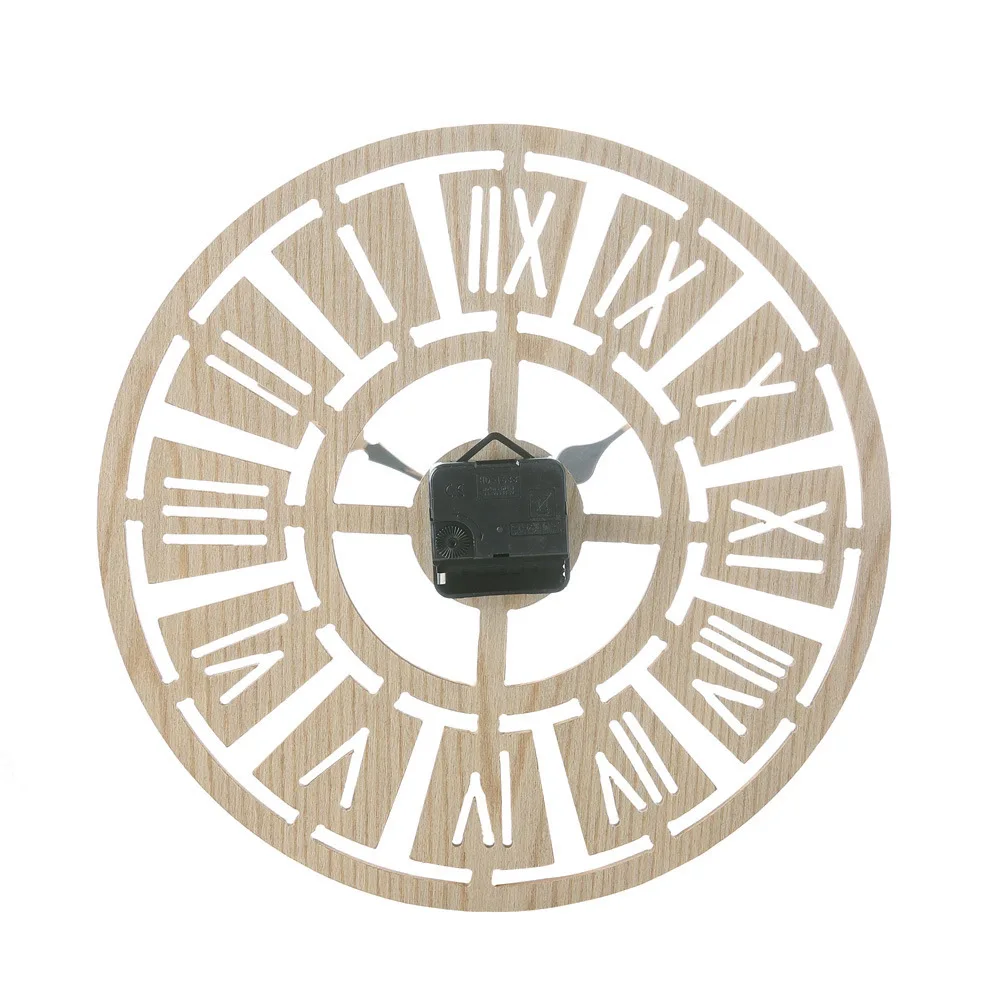 Большие креативные настенные часы деревянные тихие для спальни гостиной подарок
