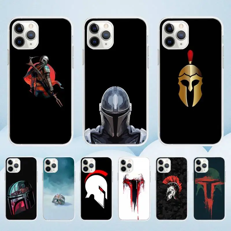 

Ancient Roman Warrior Helmet Phone Case For Iphone11 12 Pro Max SE 2020 6s 7 8 Plus X Xs Max Xr Transparent Soft Silicone Cover