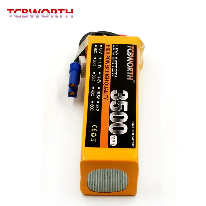 Новый 6S 22 2 V 3500 мА/ч 30C Max 60C дрона с дистанционным управлением LiPo Батарея для РУ